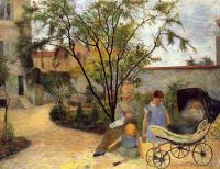 Gauguin, Paul - The Family in the Garden, rue Carcel